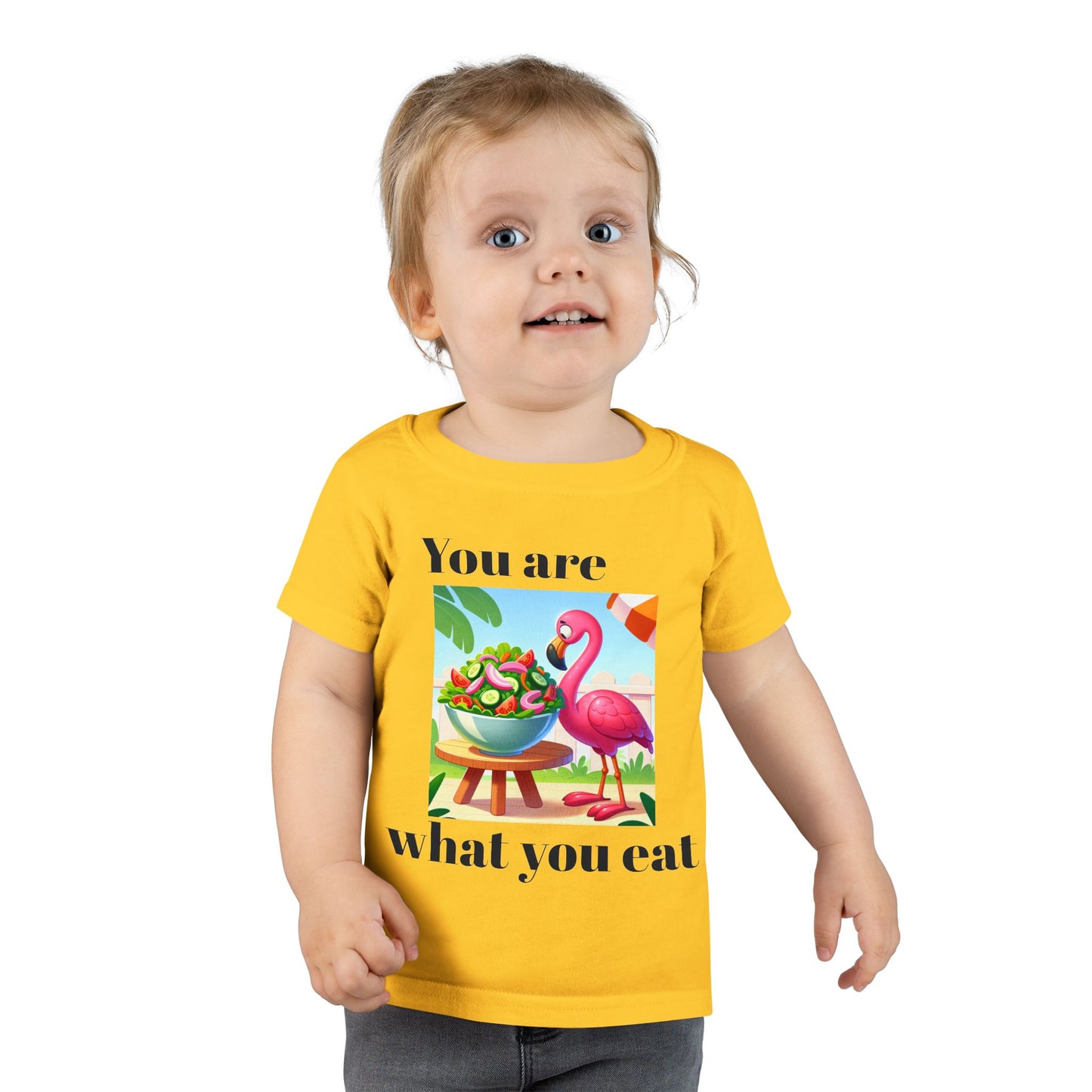 Bright Flamingo Toddler T-Shirt - Fun Summer Vibes, Gift for Kids, Cute Beach T-Shirt, Playful Outfit, Birthday Present, Vacation Wear